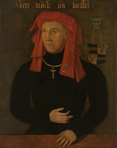 Portrait of Frank van Borselen, Lord of Sint Maartensdijk and Stadtholder of Holland, fourth Husband of Jacoba of Bavaria, Countess of Holland and Zeeland (Jacqueline, Countess of Hainaut) by Unknown Artist