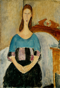 Portrait of Jeanne Hebuterne, Seated, 1918 by Amedeo Modigliani