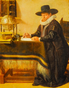 Portrait of Johan van Beverwijck (1594-1647) in his Study by Jan Olis