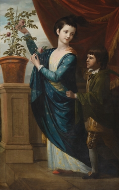 Portrait of Miss Dennison and her Brother by Unidentified Artist