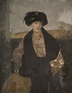 Portrait Of Mrs Lester Of Slad Valley, Stroud by Henry Payne