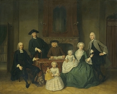Portrait of the Brak Family, Amsterdam Mennonites by Tibout Regters