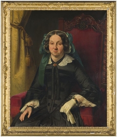 Portret van Carolina Catharina, Barones van Haersolte (?) by anonymous painter