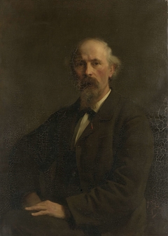 Portret van Pieter Stortenbeker (1828-1898), kunstschilder by Pieter de Josselin de Jong