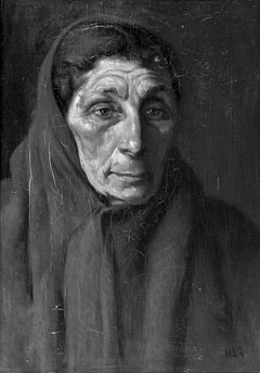 Portret van vrouw Mof by Albert Hahn