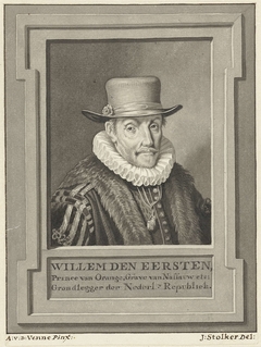 Portret van Willem I, prins van Oranje-Nassau by Jan Stolker