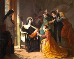 Primer milagro de Santa Teresa de Jesús. Resurrección de su sobrino don Gonzalo Ovalle hijo de su hermana doña Juana de Ahumada