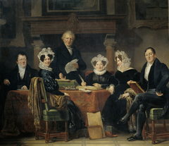 Regents and regentesses of the leper house in Amsterdam, 1835 by Jan Adam Kruseman