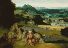Rest on the Flight into Egypt  and the Miraculous Field of Wheat