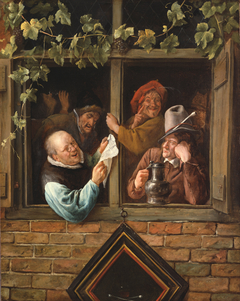 Rhetoricians at a Window by Jan Steen