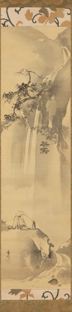 Ri Haku (Li Bo) Viewing a Waterfall by Tani Bunchō