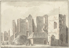 Ruïne van kasteel Brederode by Abraham de Haen II