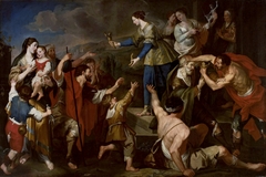 Saint Christina giving her father's idols of gold to the poor by Anonymous