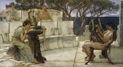 Sappho and Alcaeus by Lawrence Alma-Tadema