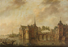 Schloß Temsch an der Schelde by Hendrik-Frans De Cort