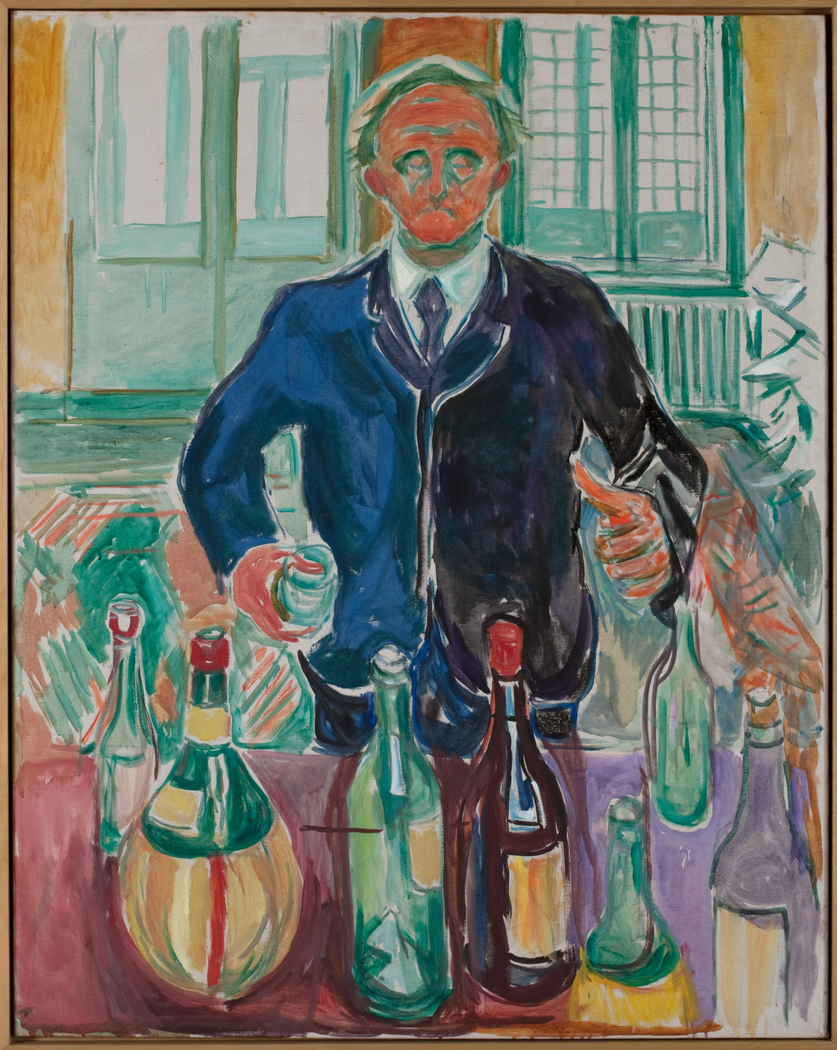 Self-Portrait with Bottles