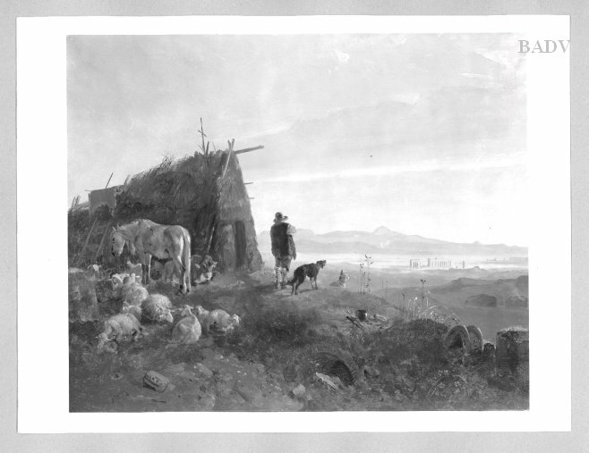 Shepherd in the Campagna (?)