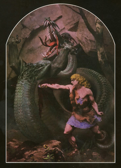 Siegfried Slaying The Dragon Fafnir