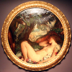 sleeping nymphe by Charles Haslewood Shannon