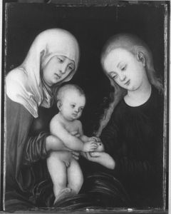 St. Anna with Mary and Christ-child by Circle of Lucas Cranach the Elder