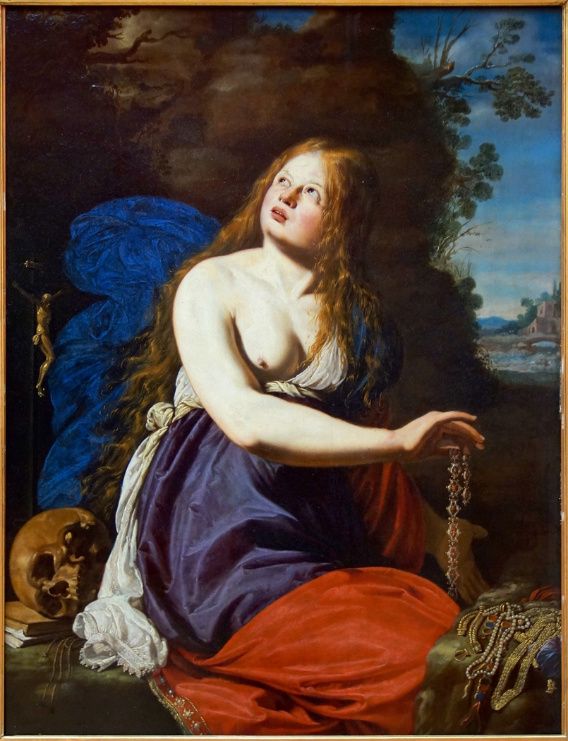 St. Mary Magdalene giving up the riches of this world