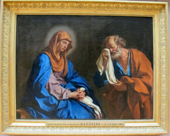 St. Peter Weeping before the Virgin by Guercino