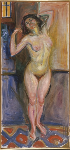 Standing Nude with Arms behind her Head by Edvard Munch