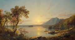 Sunset, Lake George, New York by Jasper Francis Cropsey