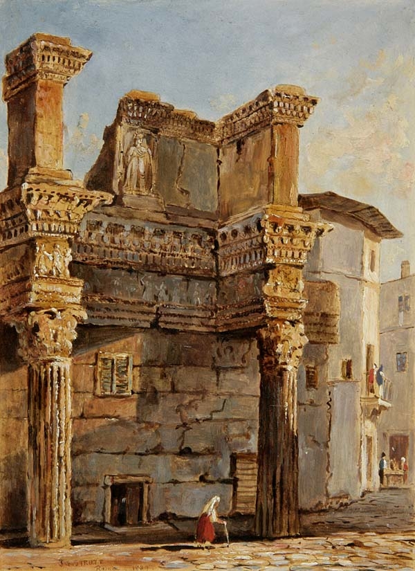 Temple of Minverva in Forum of Nerva in Rome