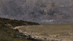 Temps orageux au bord de la mer by Charles-François Daubigny
