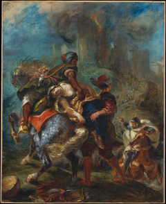The Abduction of Rebecca by Eugène Delacroix