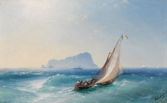 The Bay of Naples with Capri by Ivan Ayvazovsky