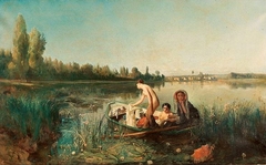 The Boaters' Bath by François-Auguste Biard