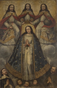 The Coronation of the Virgin (with Triplet Trinity) by Anonymous