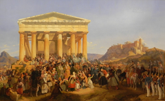 The Entry of King Otto of Greece in Athens by Peter von Hess