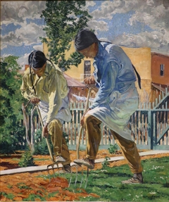 The Garden Makers by Walter Ufer