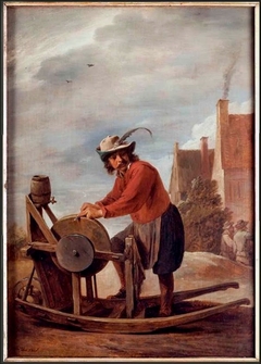 The Knife-grinder by David Teniers the Younger