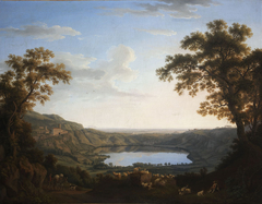 The Lake of Nemi by Jacob Philipp Hackert