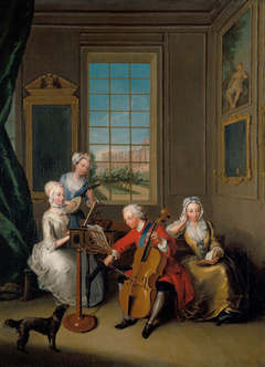 'The Music Party': Frederick, Prince of Wales with his Three Eldest Sisters