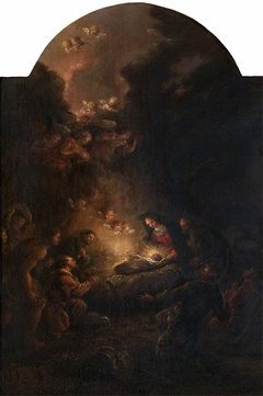 The Nativity by possibly Spanish School