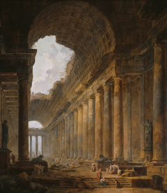 The Old Temple by Hubert Robert