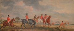 The Quorn Hunt: a Sketch of the Artist and his Friends Moving Off by John Ferneley