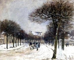 The Road to Saint Germain, near Marly by Alfred Sisley