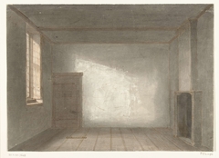 The room of Cornelis de Witt in prison The Gevangenpoort, The Hague, 1844 by Jacobus Ludovicus Cornet