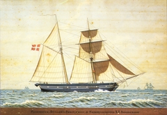 The schooner "Apenrader Paket" by Julius Prömmel