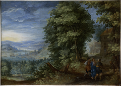 The Walk to Emmaus by Flemish Master ca 1600