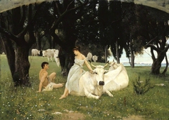 The Wooing of Daphnis by Arthur Lemon