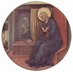 The young Mary in prayer