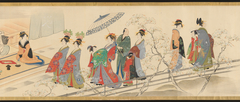 Three Gods of Good Fortune Visit the Yoshiwara; or “Scenes of Pleasure at the Height of Spring”