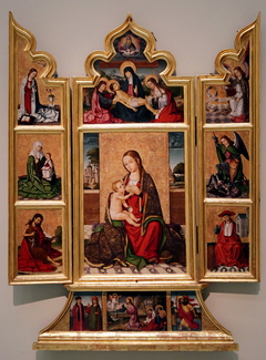 Triptych of the Virgin of the Milk by Nicolás Falcó